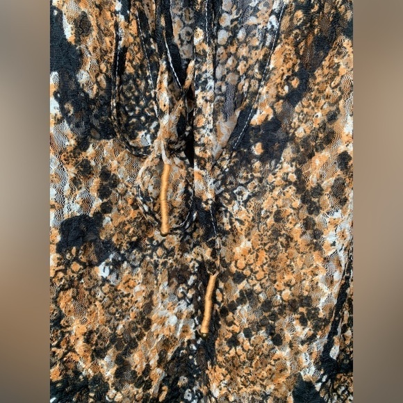 NWT Free People Out For The Night Top in Snake Combo Size Small - Picture 7 of 12